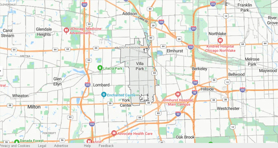 Map of Villa Park IL