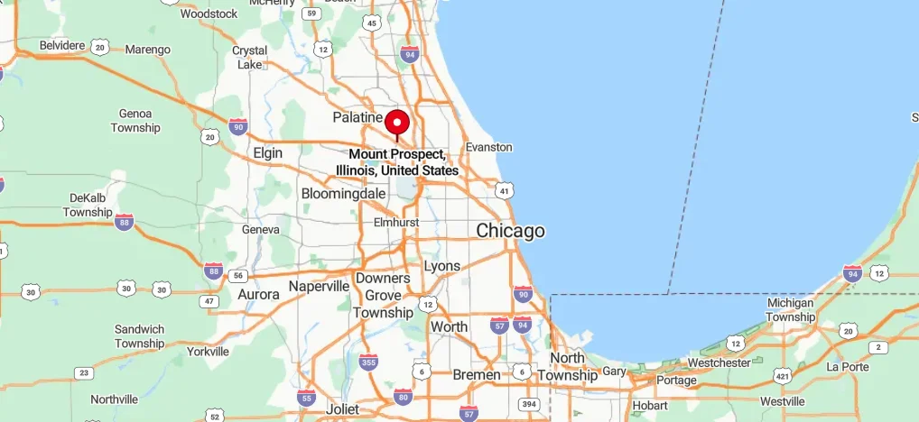 Map of mount prospect il