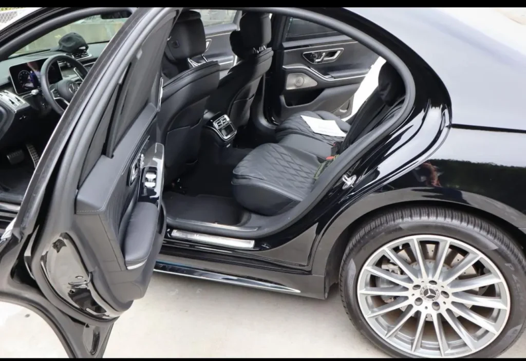 BMW Car back left door open