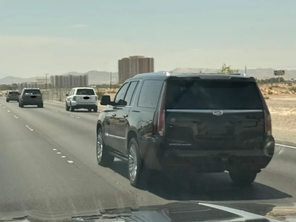 Escalade back view