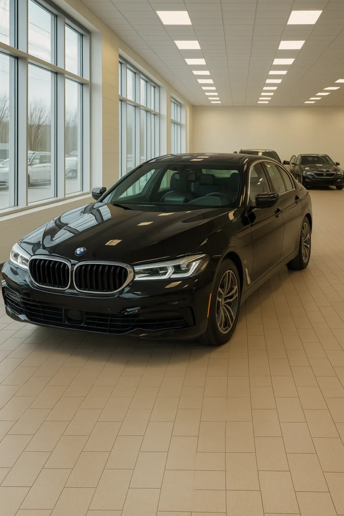BMW in showroom