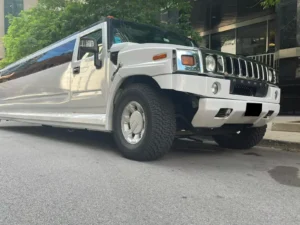 hummer limo low left view