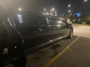 Black Limousine side view