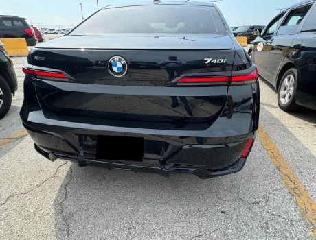 Back View of Our luxury BMW Car Rental Service