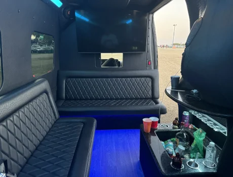 Interior of Luxury Sprinter Van