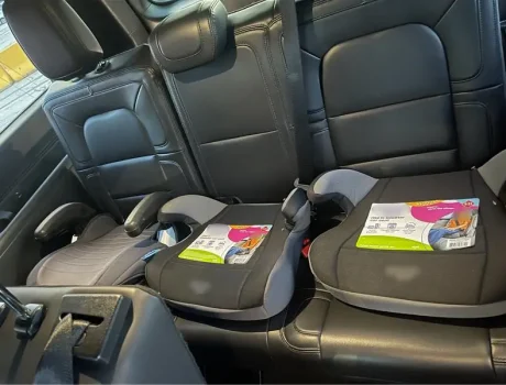 car seats close up view